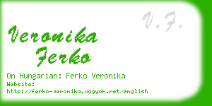 veronika ferko business card